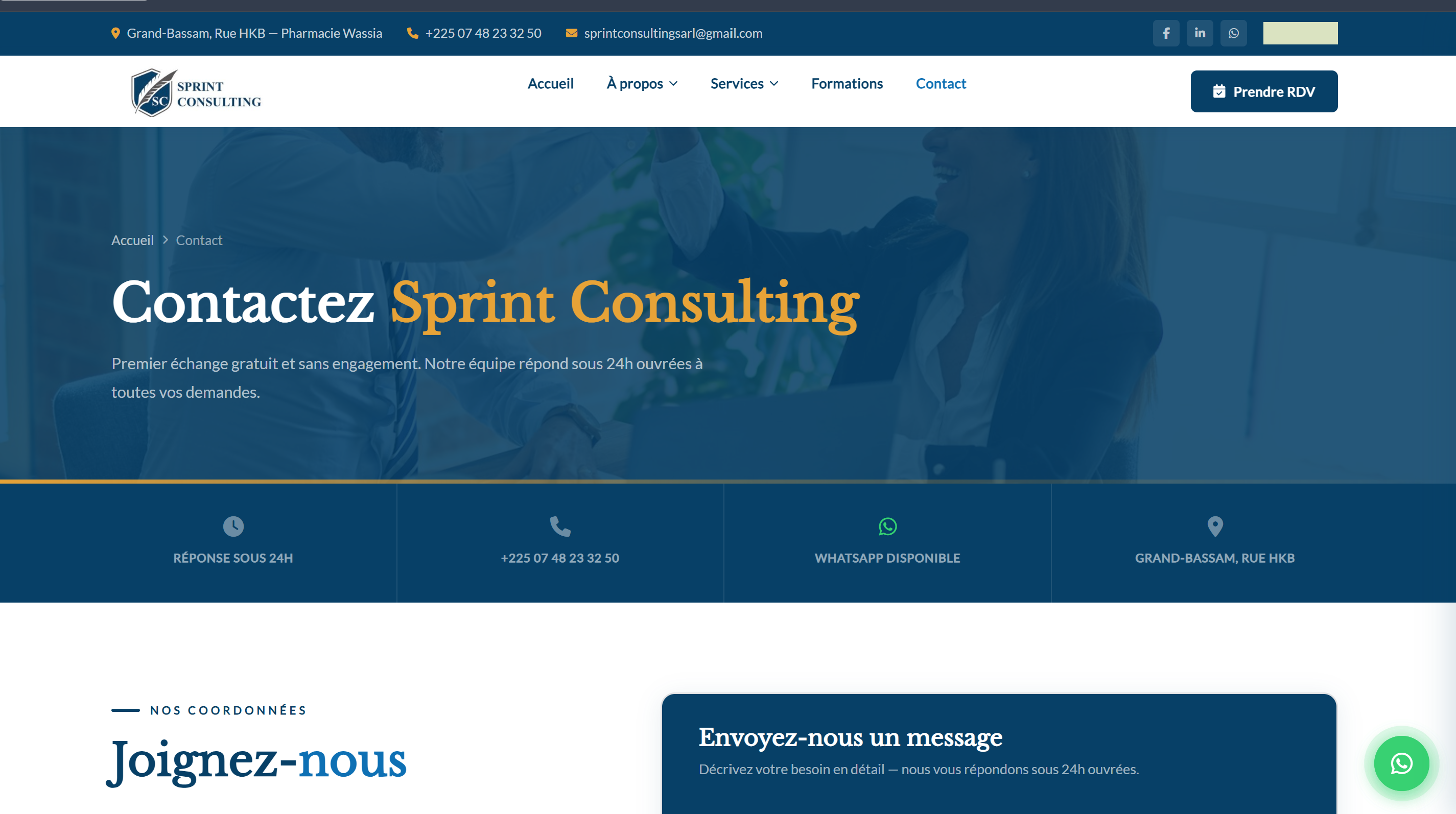 Sprint Consulting — Application